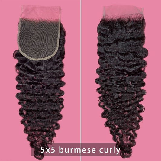 Lady Jane 5x5 HD Burmese Curly Lace Closure