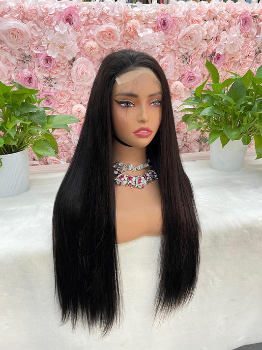Lady Jane Luxury Straight Wig – 4×4 HD Lace Closure Human Hair