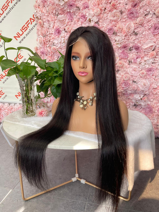 Lady Jane Luxury Straight Wig – 4×4 Transparent Lace Closure Human Hair